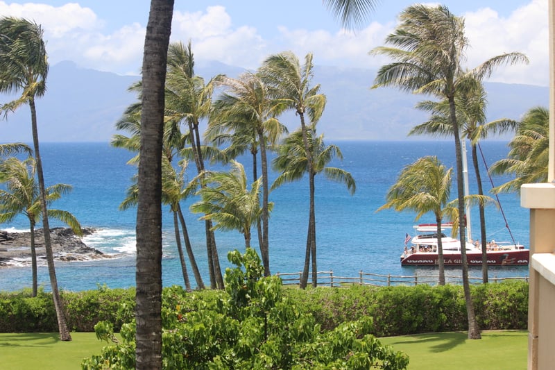 Watch boats drift by from your lanai as you soak in picture-perfect coastal scenery MON-1303