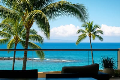 Soak in panoramic ocean views framed by swaying palms—your private tropical perch above the turquoise sea
