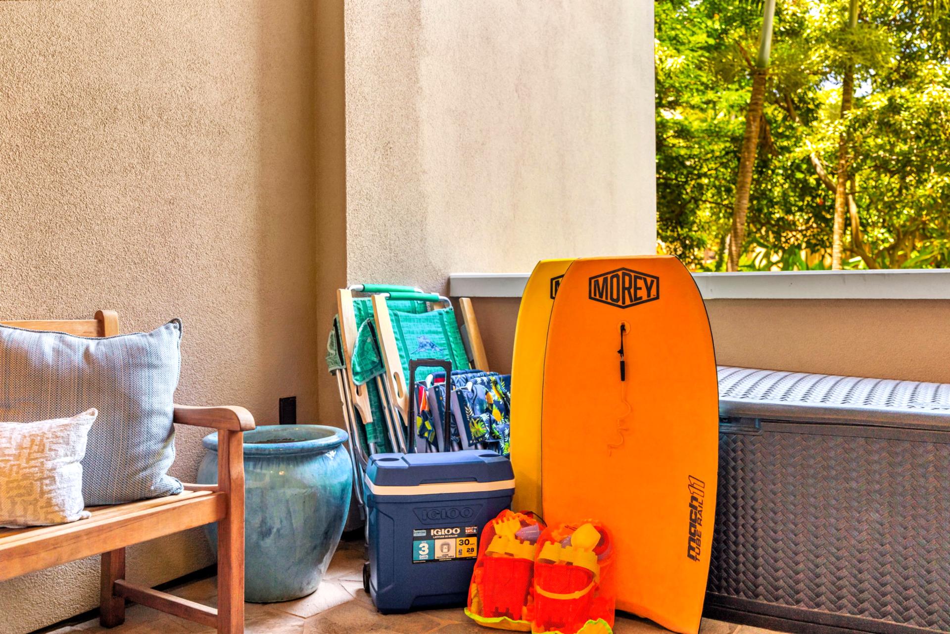 Beach gear ready for your island adventures