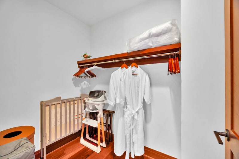 Enjoy comfortable features such as additional hangers and plush robes during your stay
