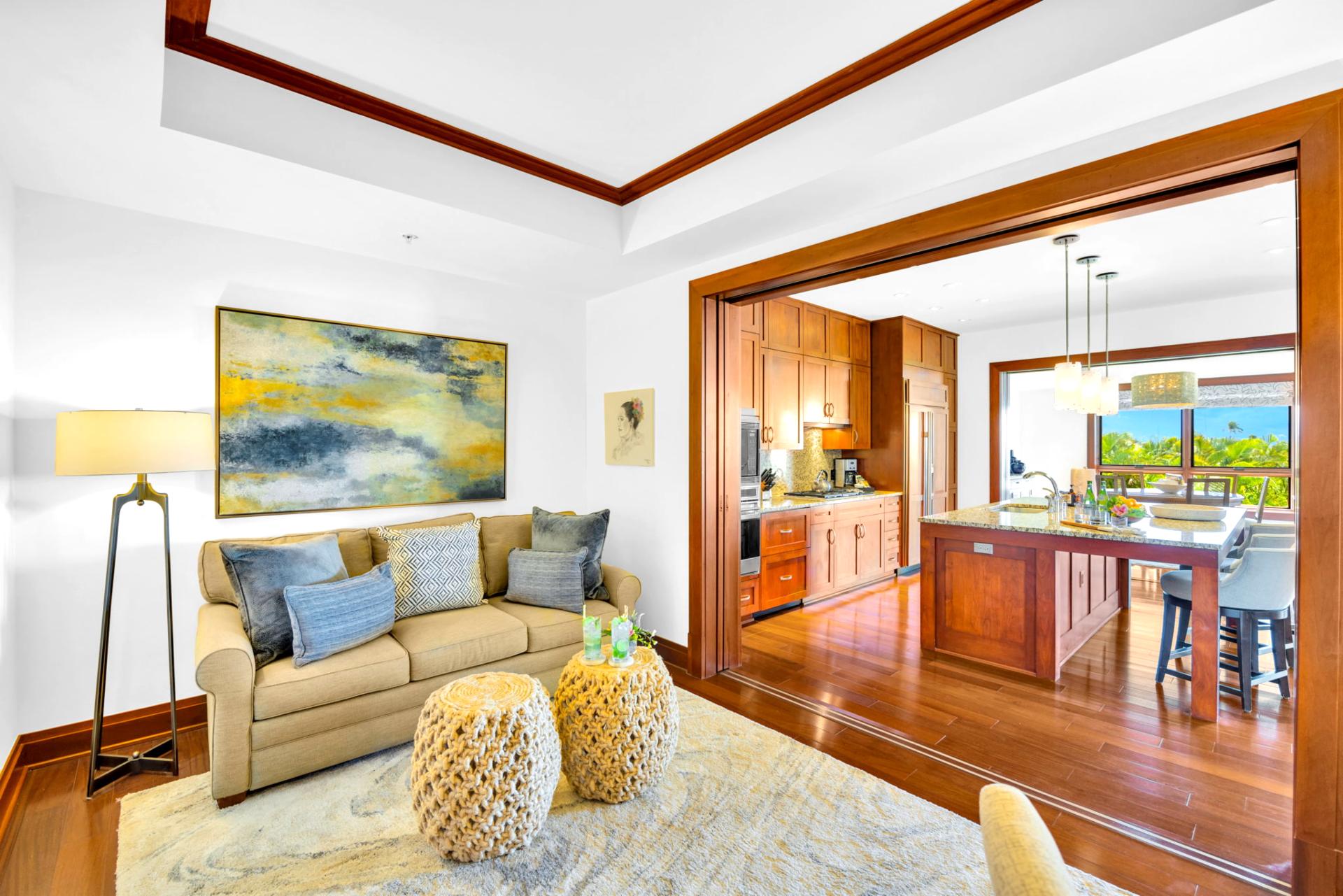 Versatile den for relaxing or remote work