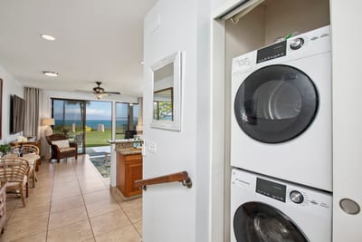 In-unit stacked washer and dryer for your convenience NAP-B13
