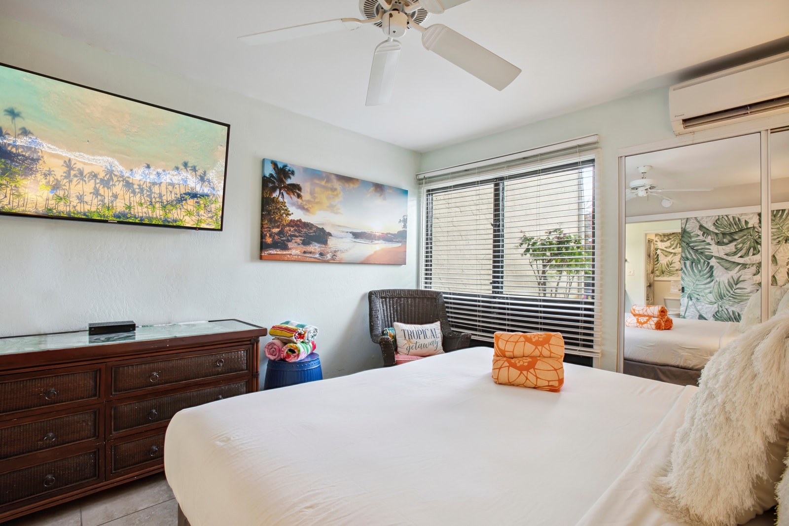 The master bedroom features a plush king size bed for your comfort NAP-B13