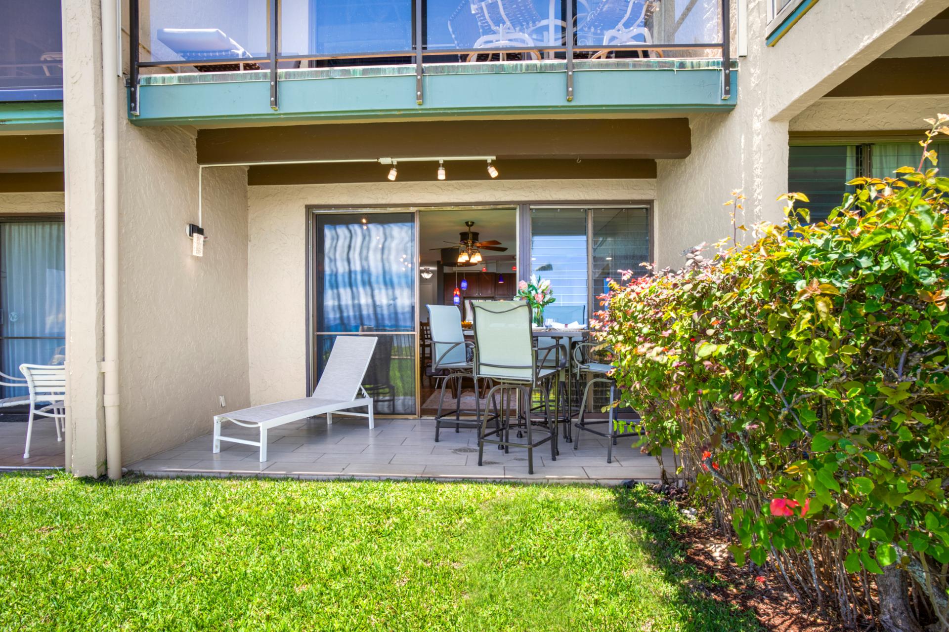 Breathe deep and unwind overlooking your private garden sanctuary. NAP-B26