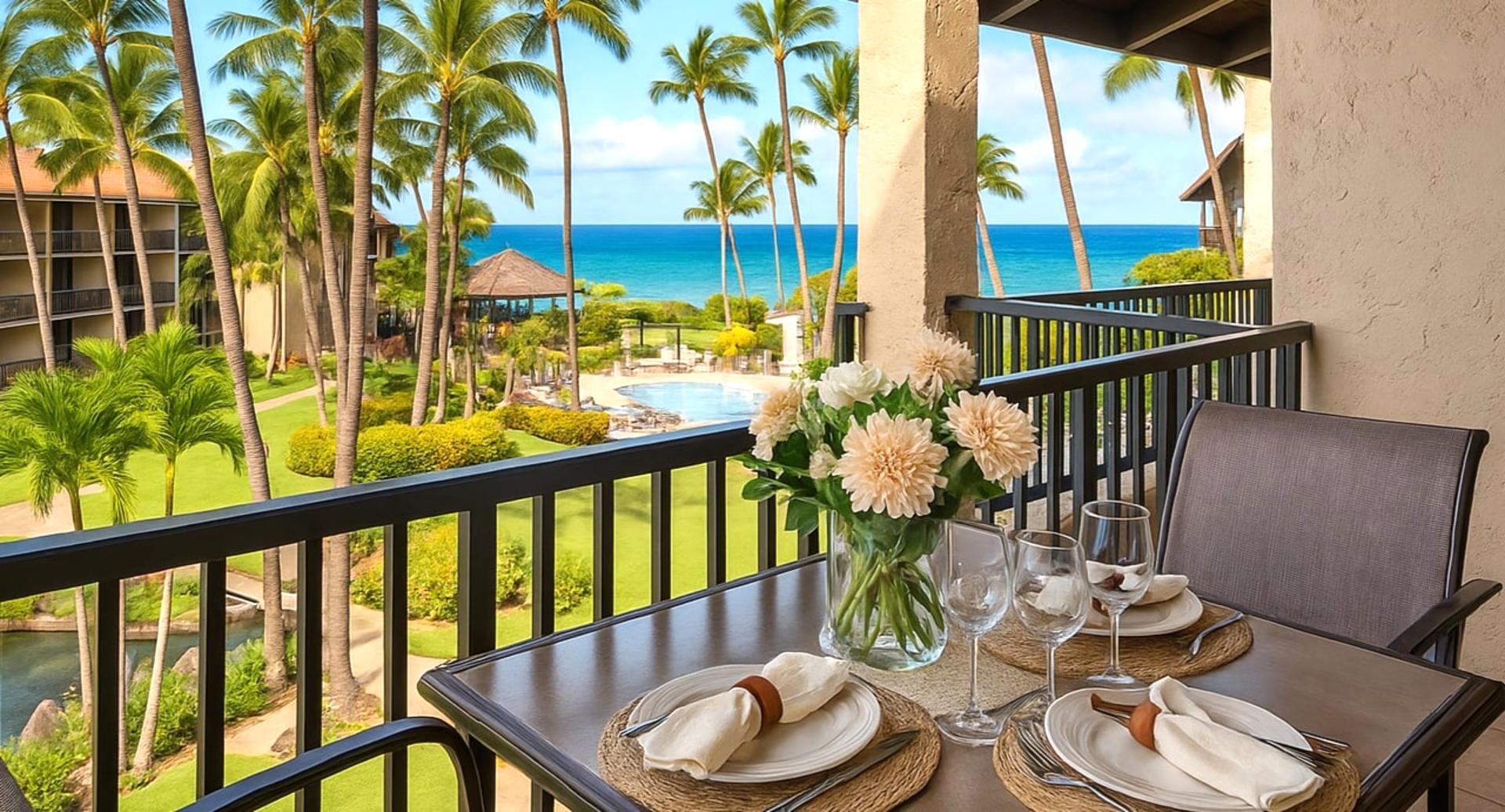 From golden hour to starlit evenings, this lanai is your front-row seat to Maui’s ocean magic and tropical charm
