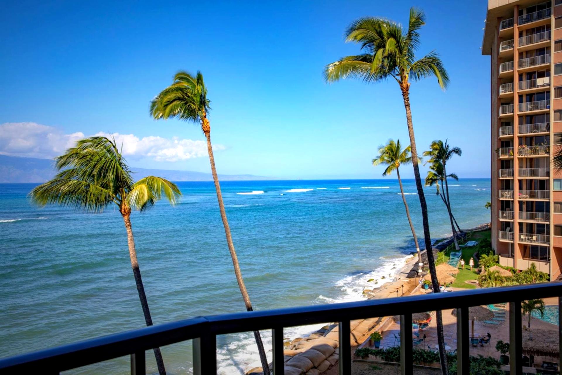 Take in the warm Hawaiian sun, the soft sound of waves, and peaceful ocean views from your private balcony