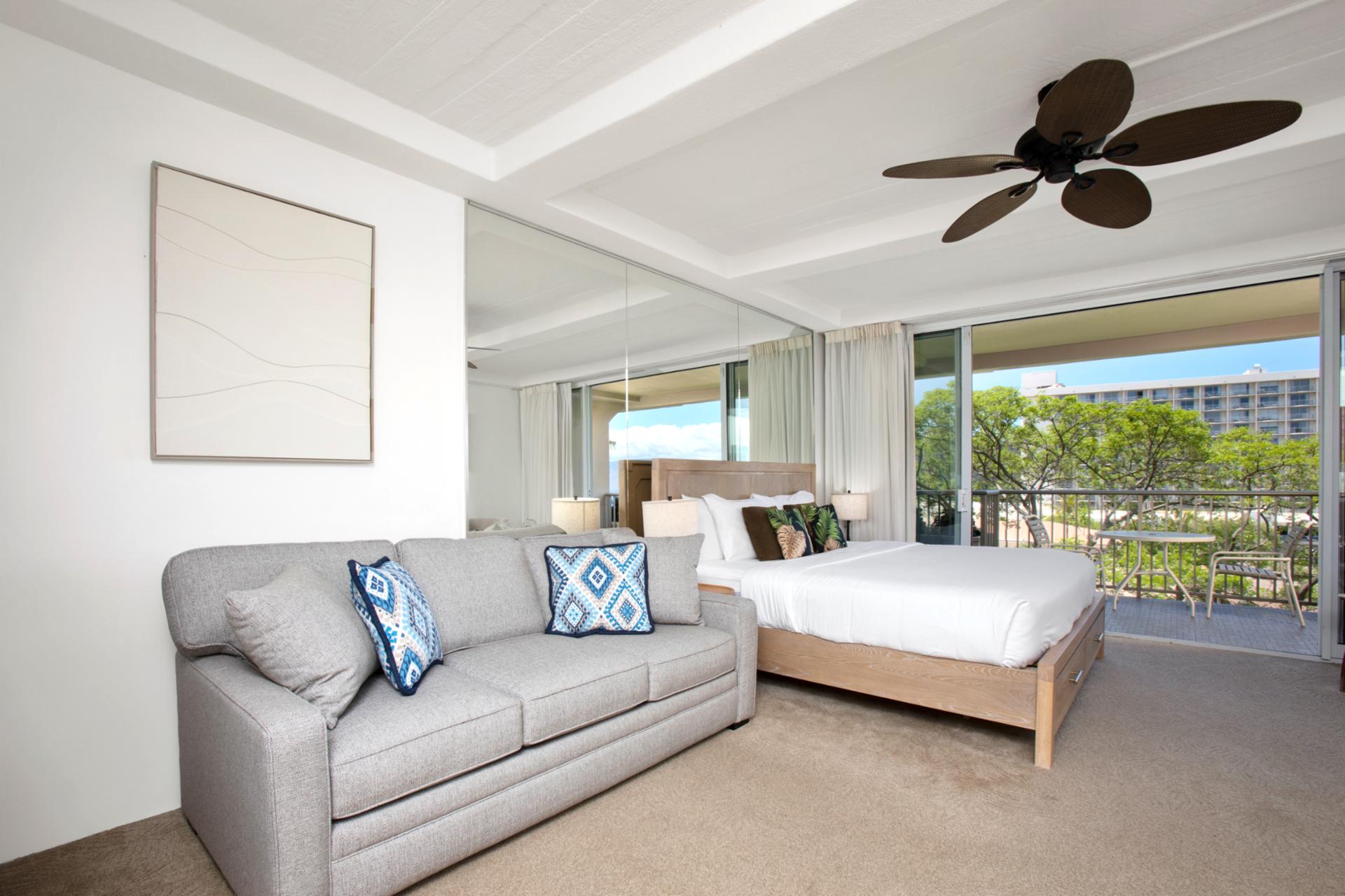 Clean lines, mirrored light, and cozy textures make this restful corner perfect for reading, daydreaming, or napping WH2-661