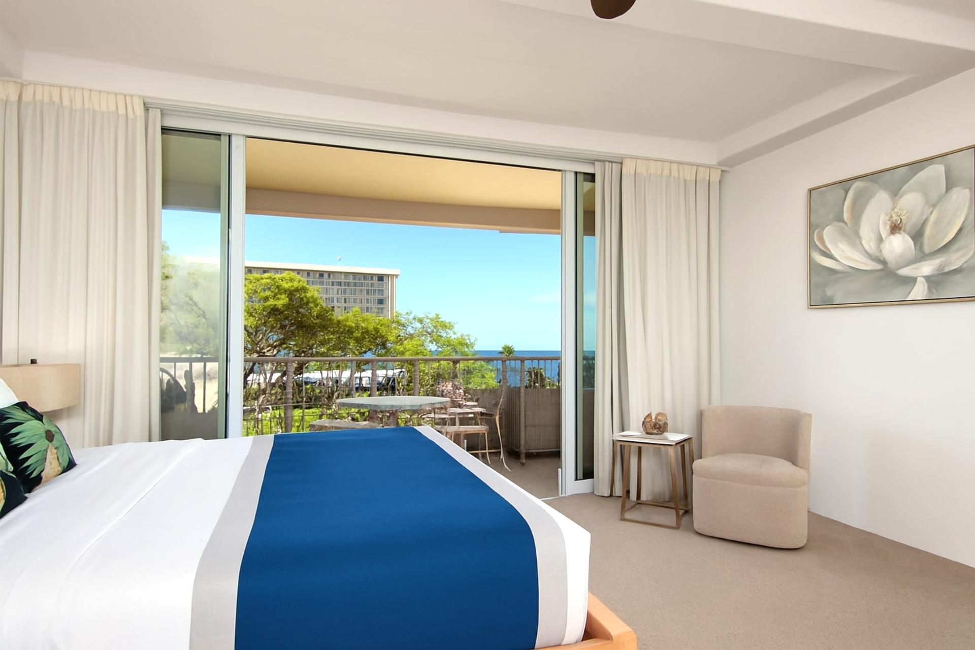 From bold tropical accents to soft garden light, this polished suite hums with comfort and island whimsy WH2-661