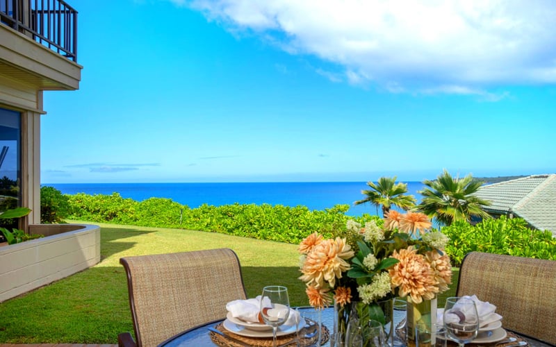Dine in paradise with sweeping ocean views, lush gardens, and fresh coastal breezes, your perfect island escape awaits KBV-34G4