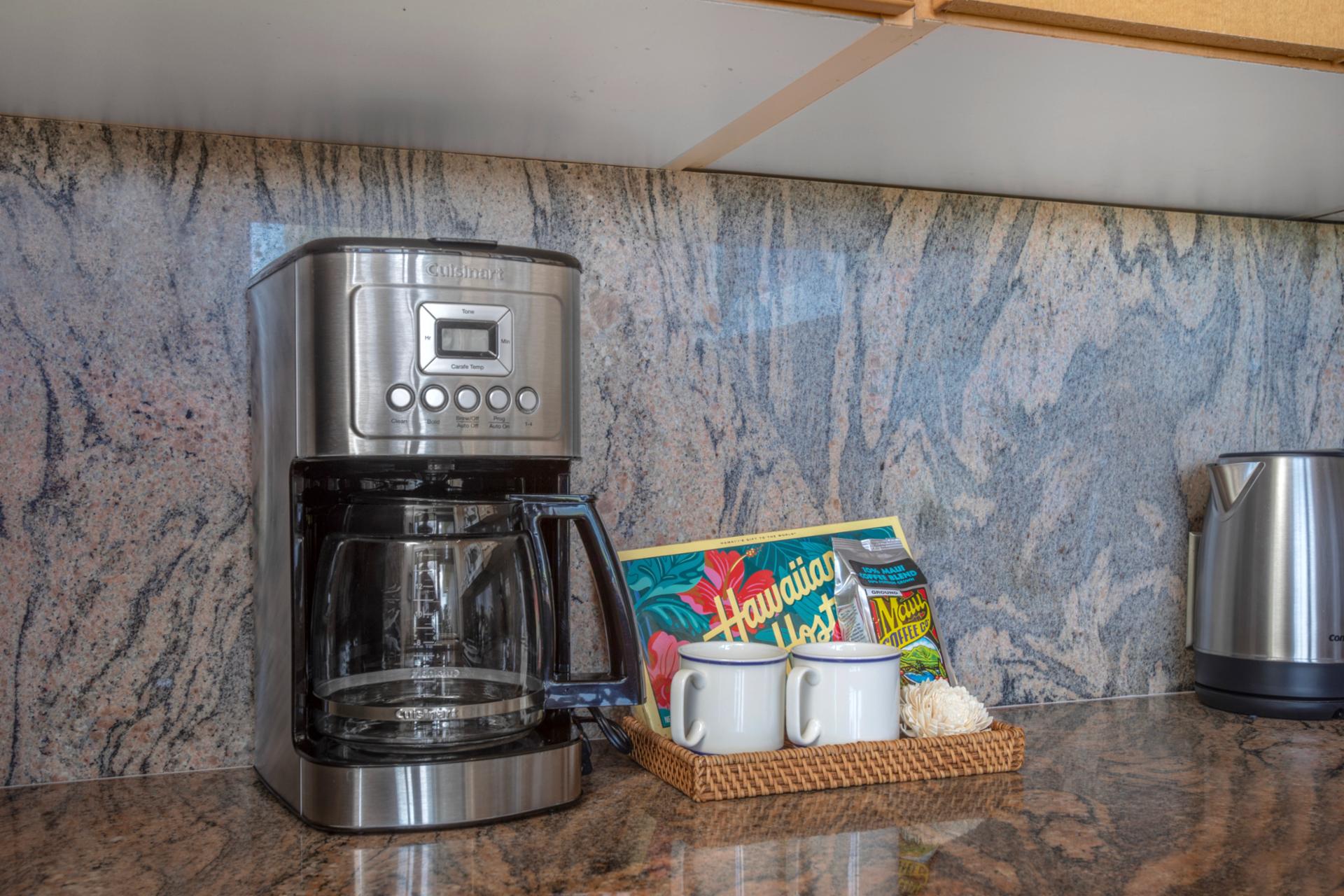 Complimentary coffee to jump start your adventures every day