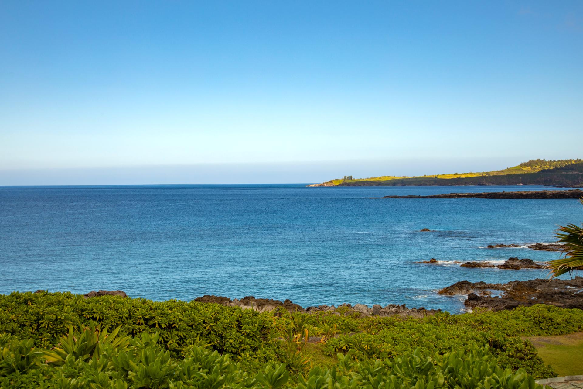 Soak in sweeping ocean vistas from your private viewpoint above the coastline