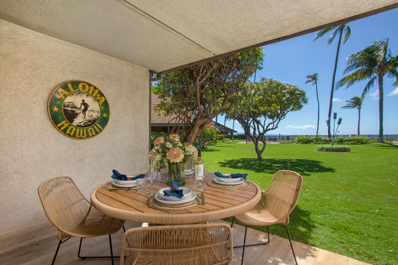 Whether you're clinking glasses or coconut shells, this peaceful patch of paradise makes every toast taste better