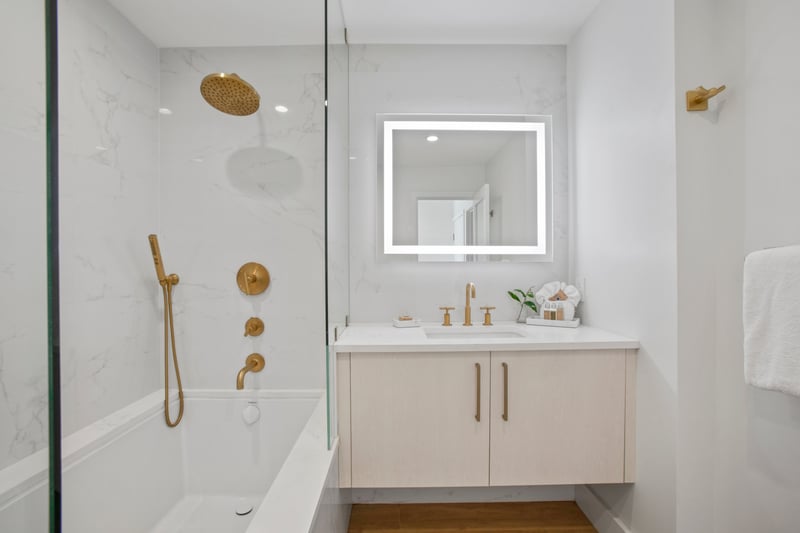 The marble walls don’t just shine—they whisper, “relax, recharge, and rinse off yesterday in style.”