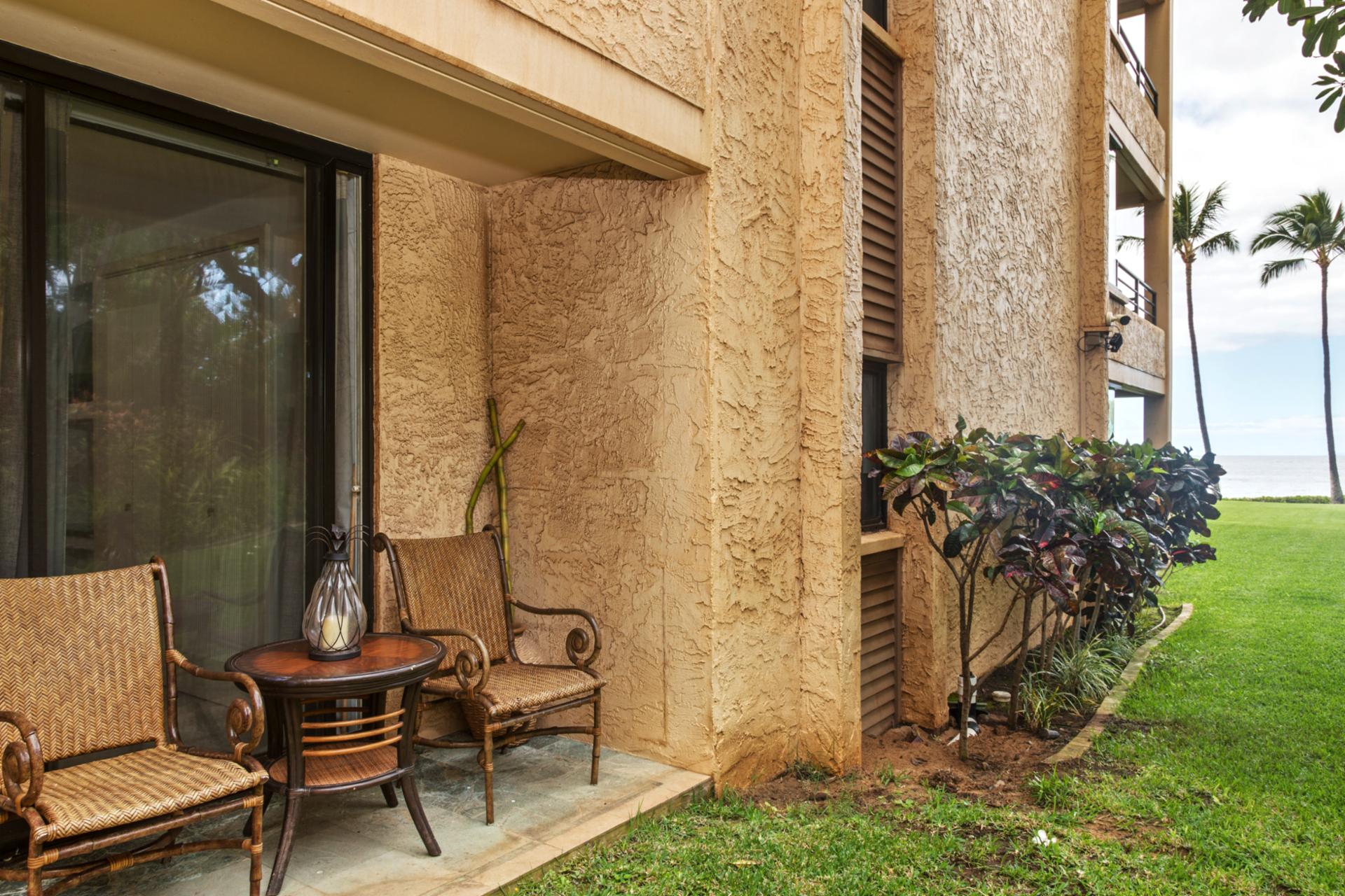 Your own corner of calm, where wicker chairs and garden views turn every afternoon into a tropical interlude