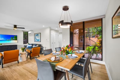Another inviting dining space for shared island meals