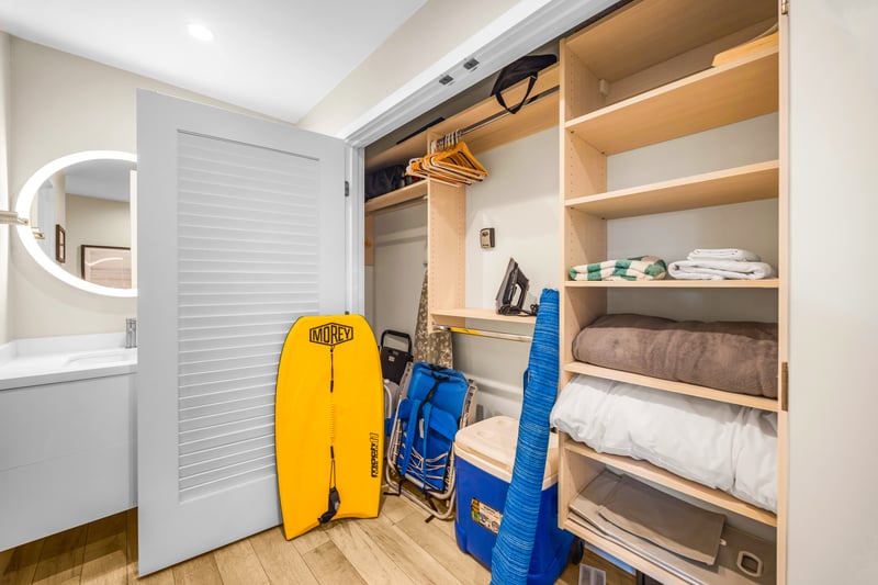 Plenty of space to store beach gear and vacation essentials