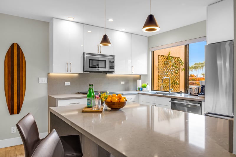 A stylish kitchen designed for comfort and connection