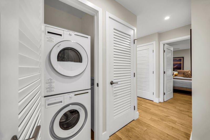 Convenient in unit laundry for stress free stays