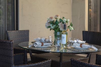 Where every meal feels like a celebration, and even the flowers seem to raise a glass to your good fortune