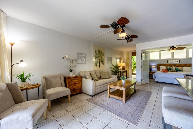 Spacious and stylishly furnished living space designed for relaxing and entertaining.