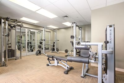 Stay active with our fully equipped fitness center, featuring state-of-the-art machines. Your workout with a view has never been better. HKH-114
