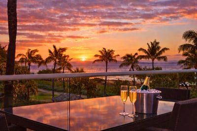 A wide-open private balcony made for happy hour sunset gazing. HKH-204
