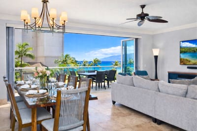 Share stories over dinner with natural light and island views all around HKH-204