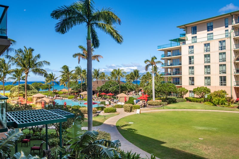 Soak up the island breeze from this spacious ocean view balcony HKH-211