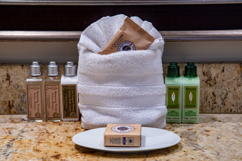 Sparkling clean bathroom, a private spa experience awaits!