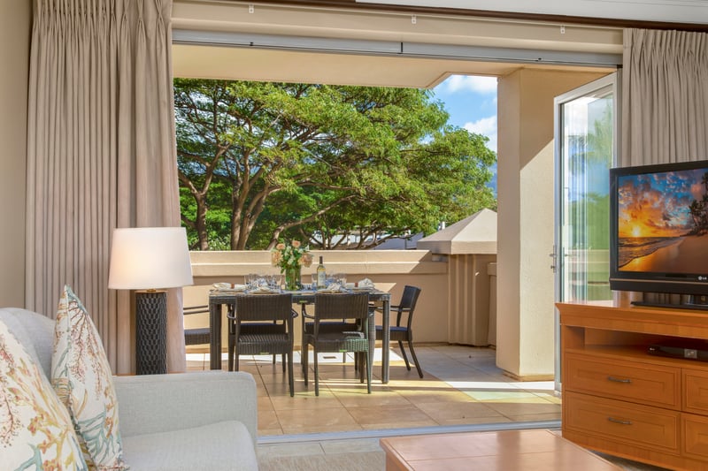 Catch island breezes and stunning greenery from your private spot. HKH-222