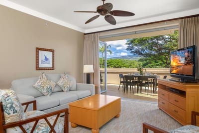 Cozy, open-concept living space flowing straight to paradise. HKH-222