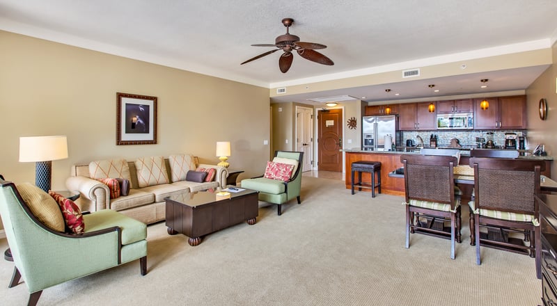 Bright and airy living space perfect for relaxing with family