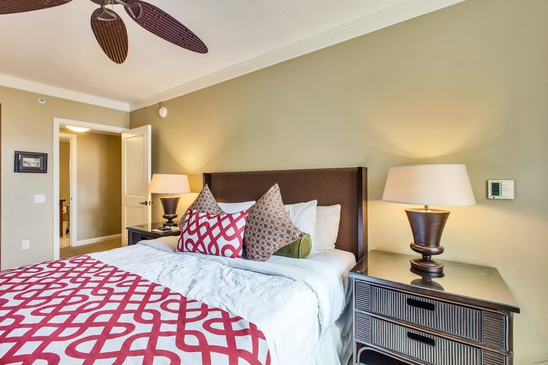 Rest easy here in this spacious master bedroom