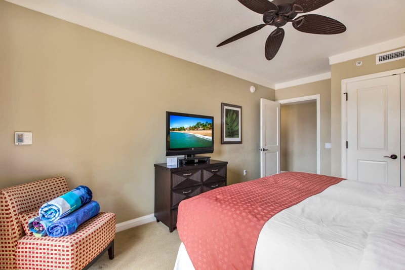 Spacious guest retreat with airy decor