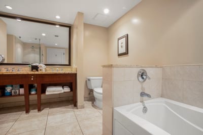 Unwind in a spa-style bathroom with sleek finishes and plenty of space HKH-238