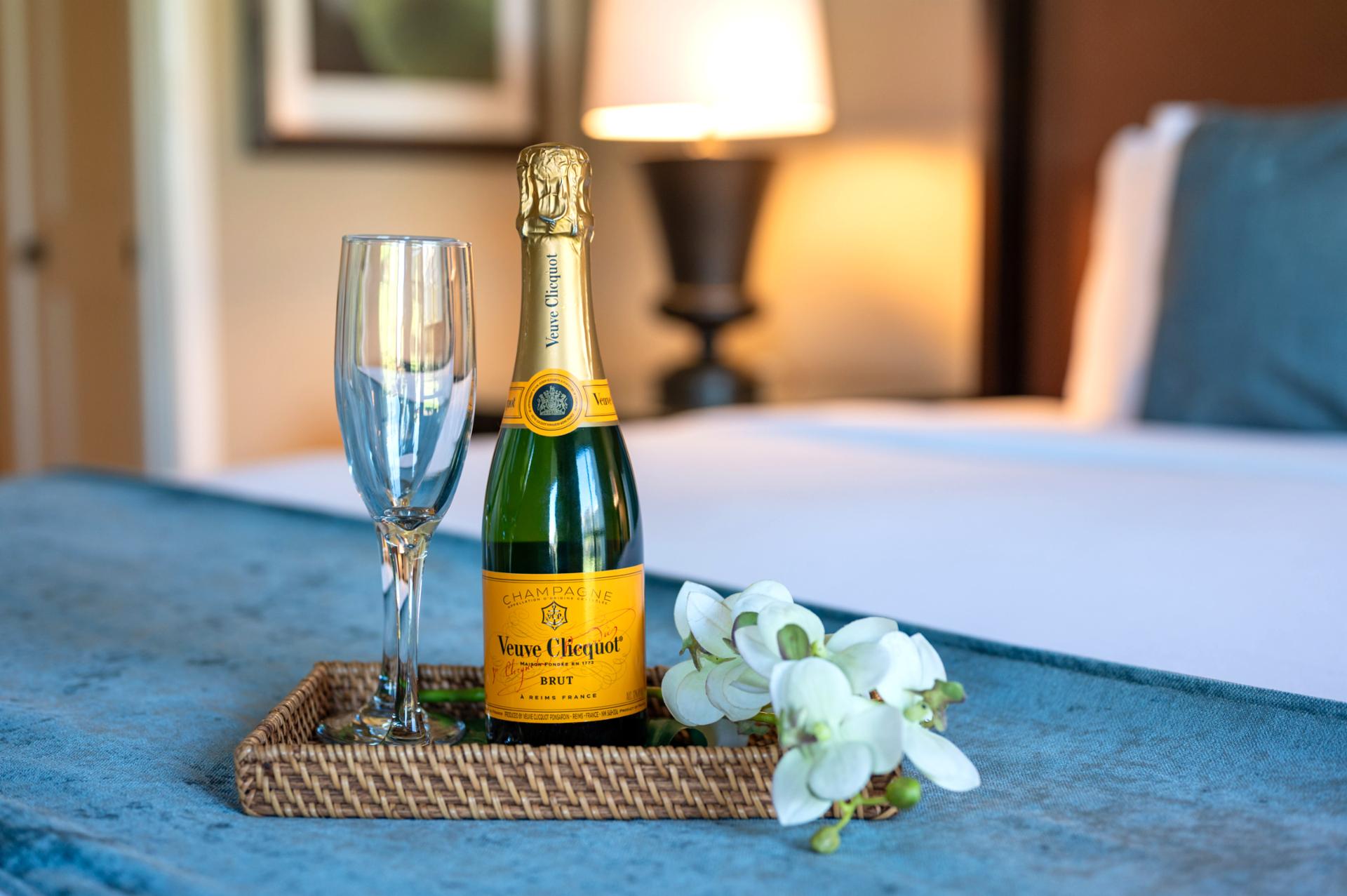 alming bedroom retreat with soft linens and tropical accents, perfect for restful nights.