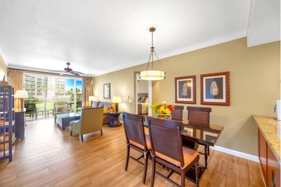 Your dining area flows easily into the kitchen and living room, keeping everyone connected over meals and conversation.