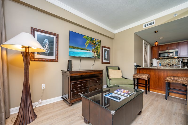 A cozy nook to unwind after days in the sun