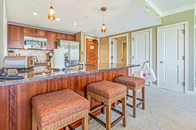 Sleek appliances and thoughtful layout for effortless hosting