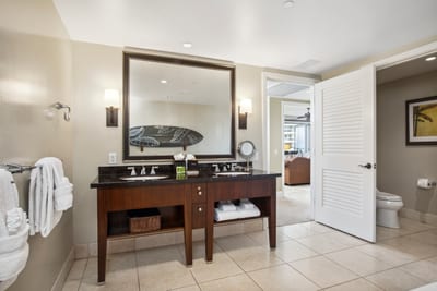 Elegant master bath with room to unwind at your own pace