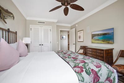 Light filled guest suite with a soft palette and restful energy