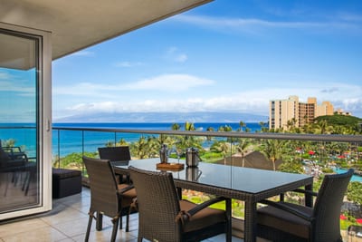 Spacious lanai perfect for sipping coffee or watching the sunset
