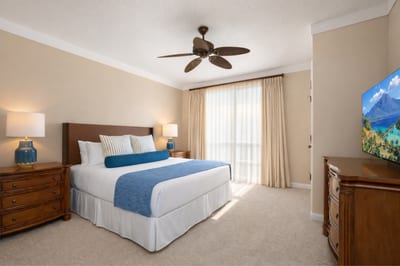 Soft lighting and calming décor create a peaceful atmosphere in the second bedroom, where plush bedding makes winding down after the beach effortless. HKH-515