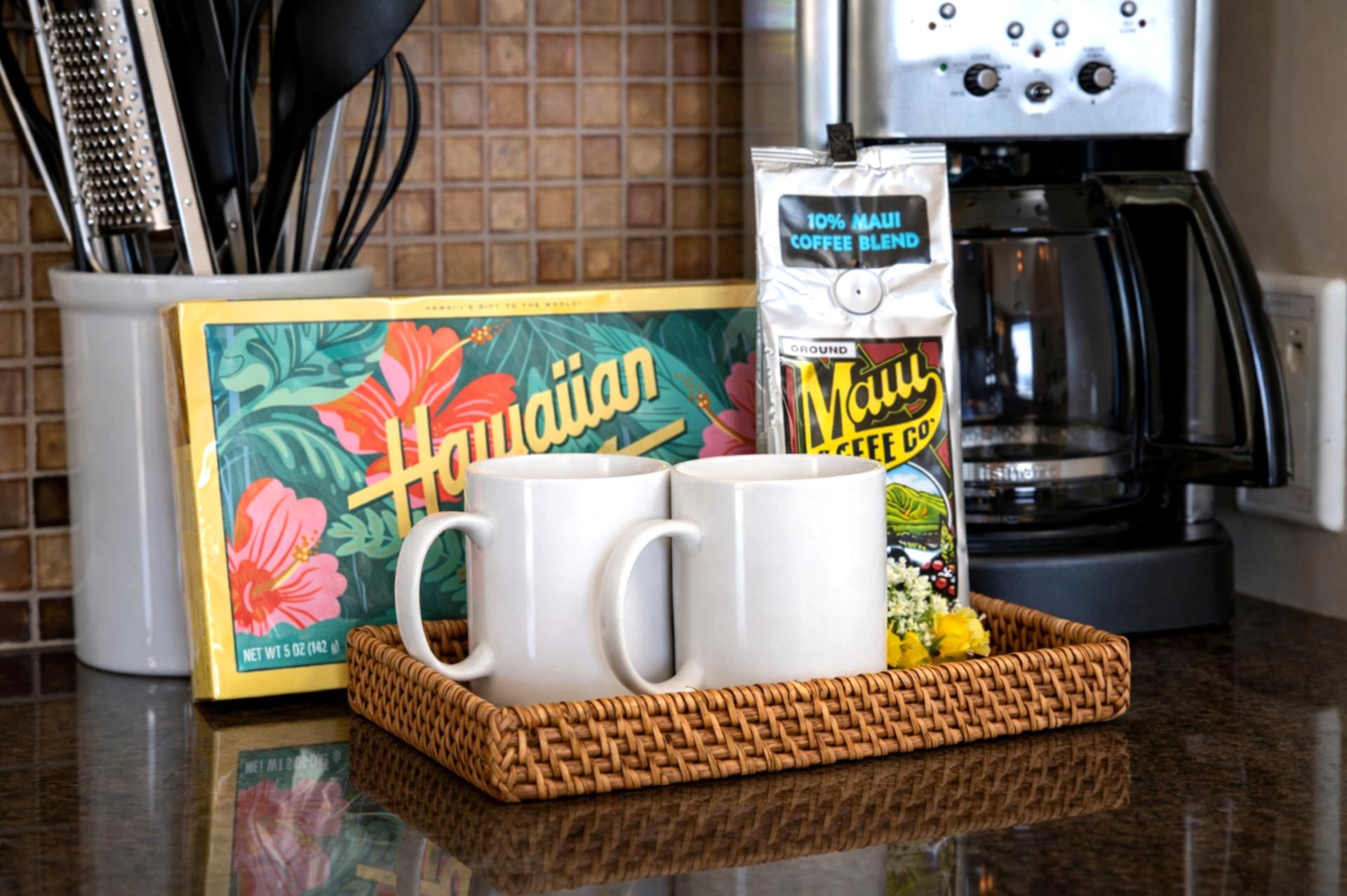 Start your day with local coffee for easy mornings before heading out to explore Maui.