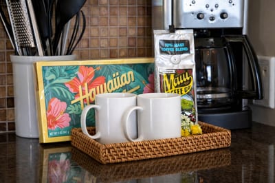 Start your day with local coffee for easy mornings before heading out to explore Maui. HKH-515