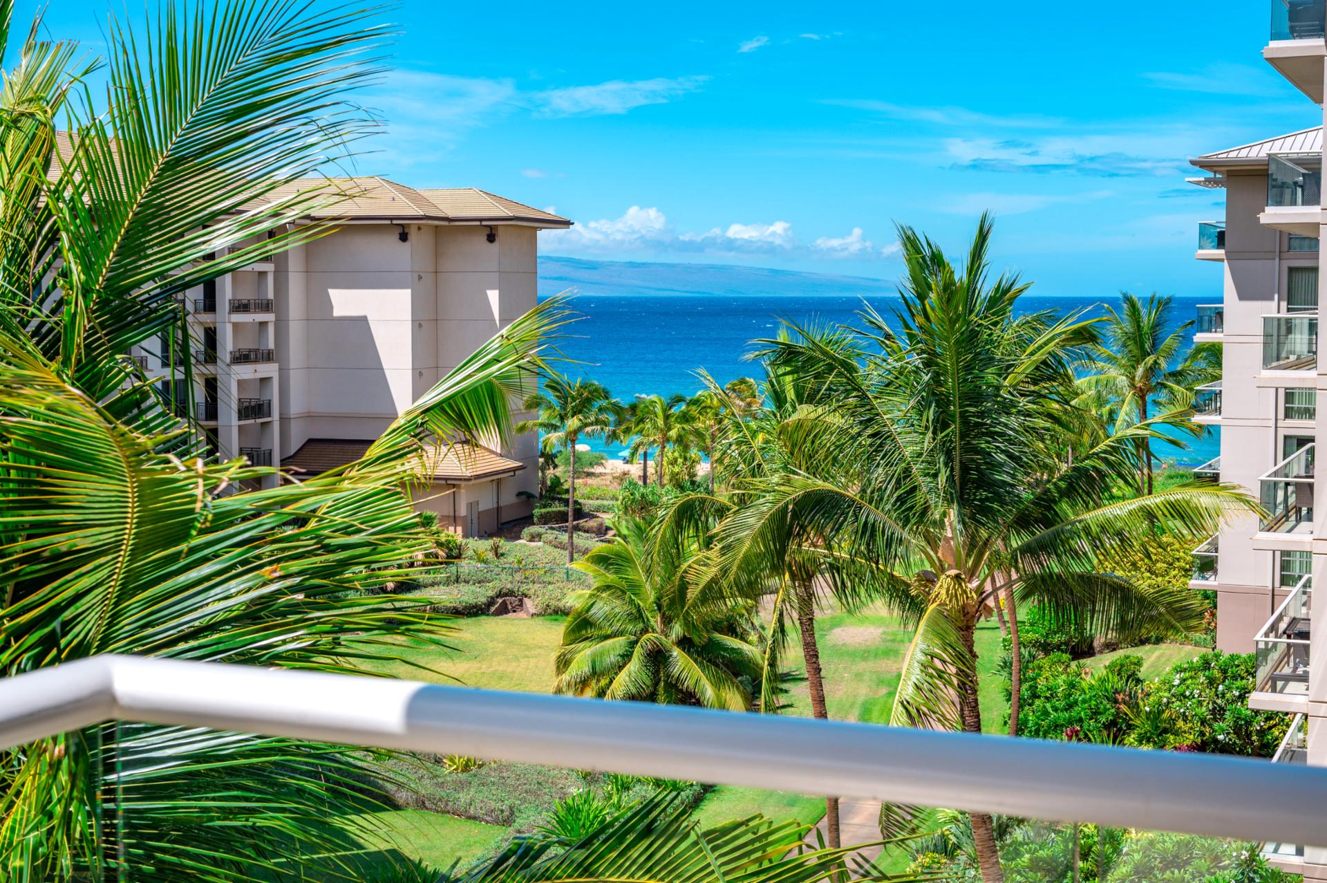 Enjoy partial ocean views and lush resort landscaping from your lanai, just a short stroll from the sand and surf below.