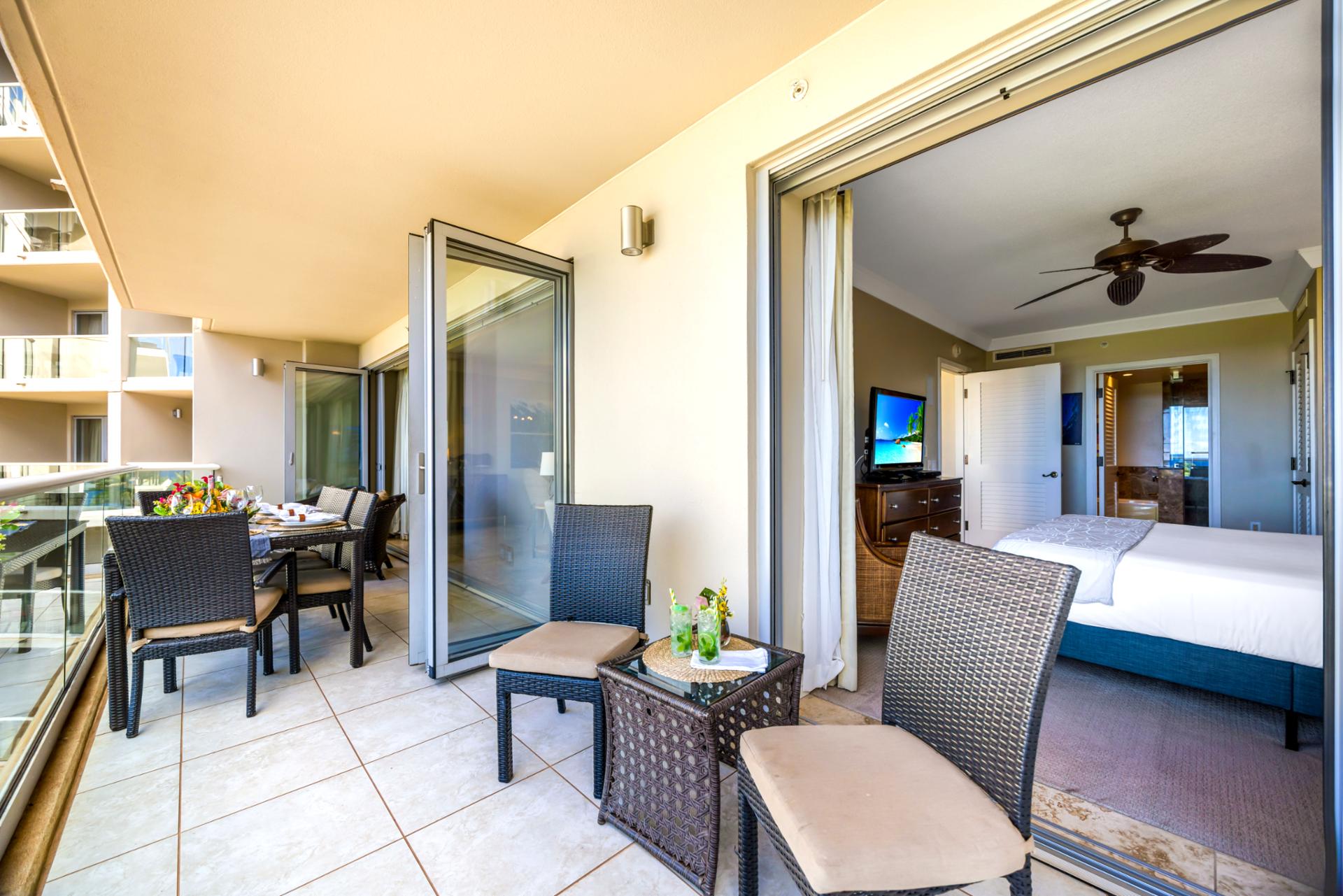 Direct balcony access from your suite means fresh air and ocean sounds greet you each morning.