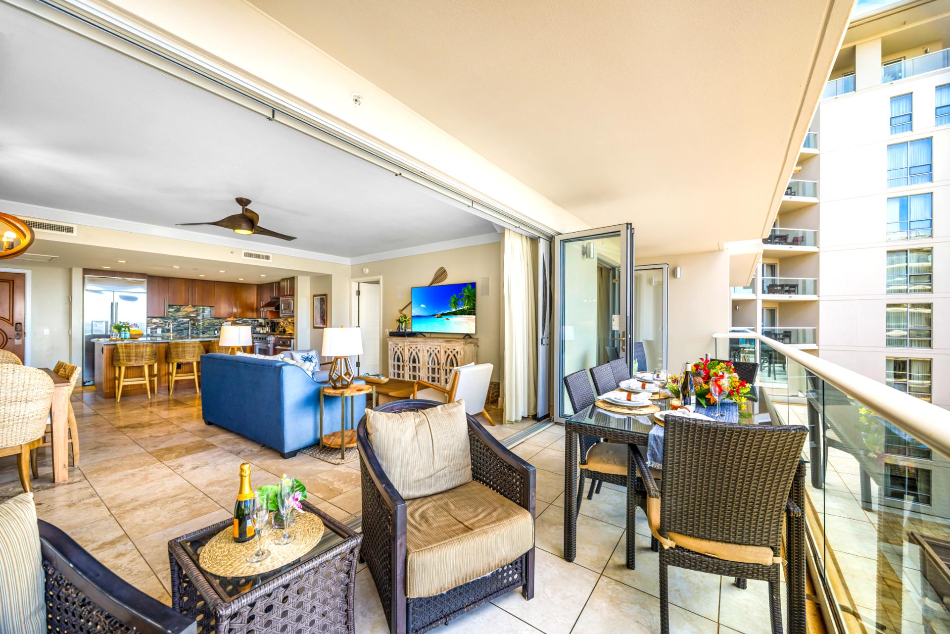 Enjoy long conversations or a quiet read on your balcony, surrounded by Maui’s warm breezes.