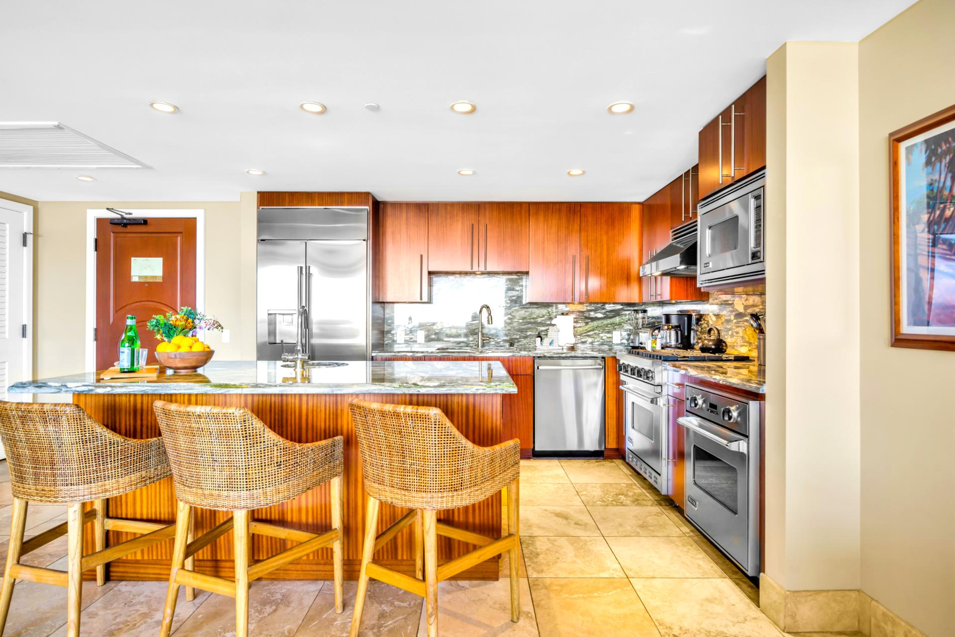 Cook, gather, and share stories around the island in your open kitchen, complete with modern finishes and full amenities.