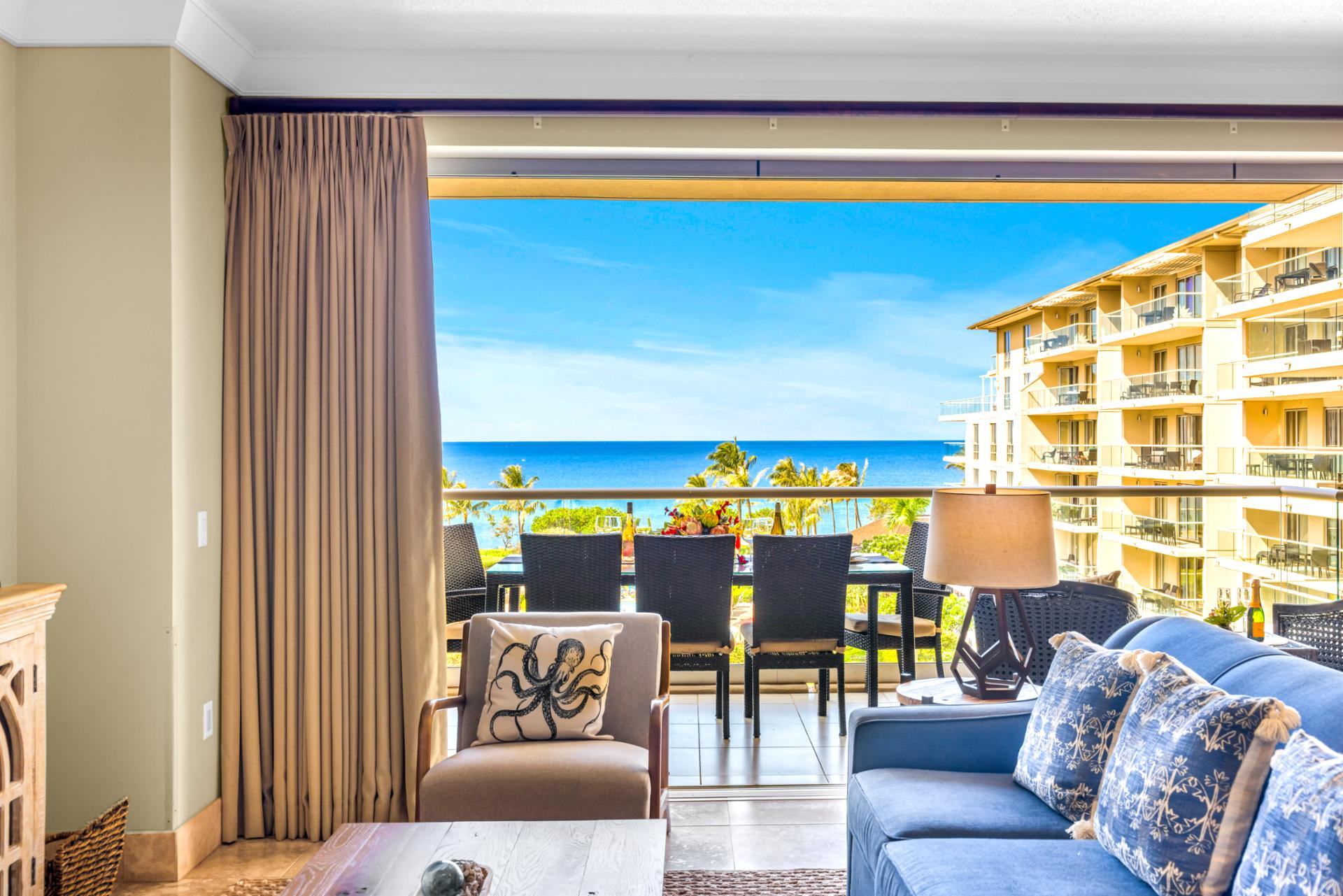 Open your sliding doors to ocean breezes and dine with a view from your shaded balcony retreat.